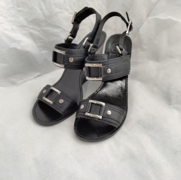 Tory Burch Carys Leather Wedges size 9M - Picture 5 of 16